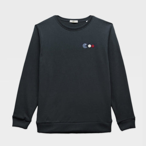 Sweat Sven garçon broderie arcade dark navy