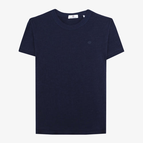 T-shirt garcon en jersey de coton bleu marine SERGE BLANCO