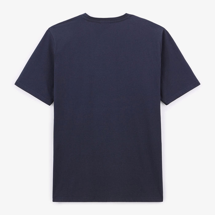 T-shirt Théo Bleu Foncé Col Rond En Coton Homme SERGE BLANCO