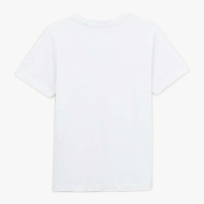 T-shirt Manches Courtes Col Rond En Coton Blanc Junior SERGE BLANCO