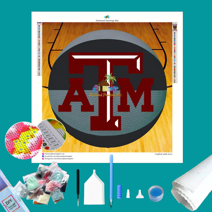 Texas A&M Basketball Diamond Painting