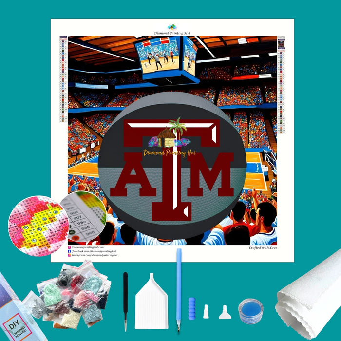 Texas A&M Basketball Diamond Painting