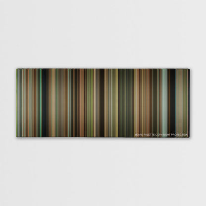 The Blind Side color palette canvas print: thousands of thin vertical stripes of color