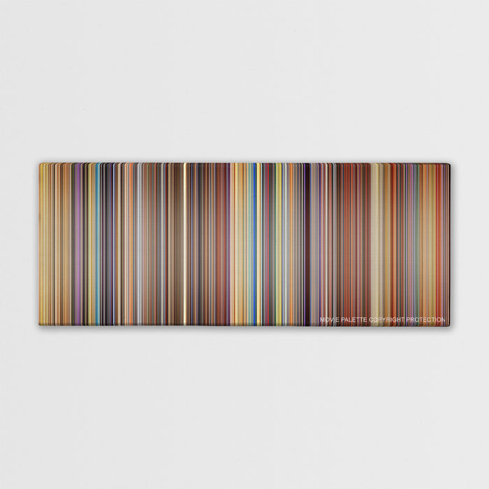 The Fifth Element color palette canvas print: thousands of thin vertical stripes of color