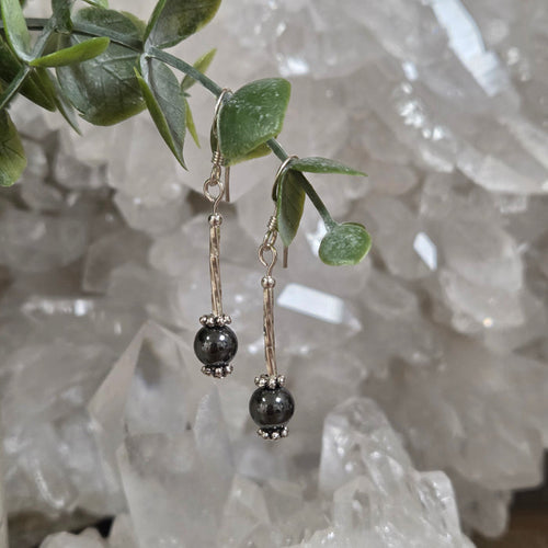 Twisted Liquid Silver Earrings - Artisan Made