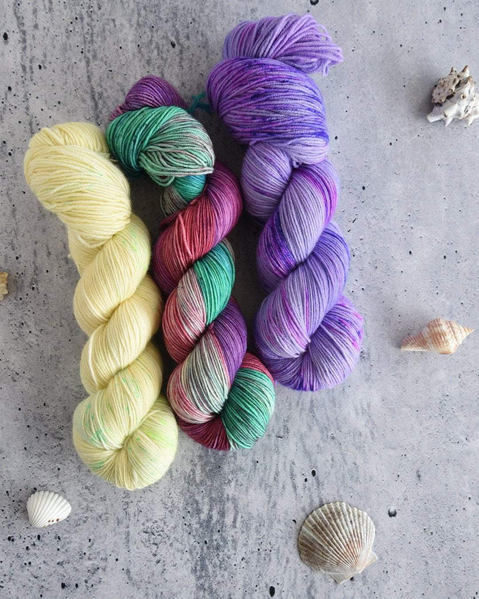 Destination Yarn fingering weight yarn Ube