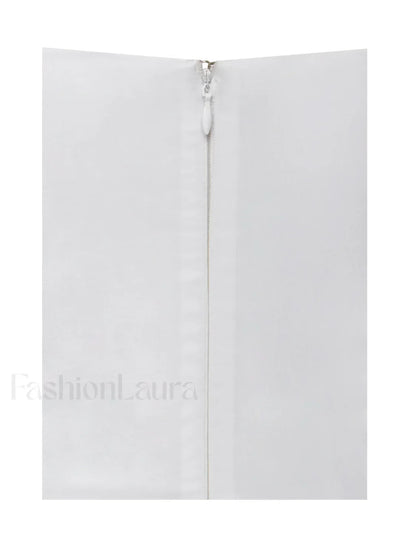 Umika White Bubble Charming Hem Mini Dress