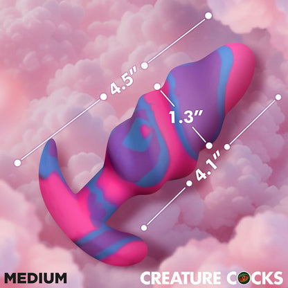 Unicorn Swirl Silicone Butt Plug