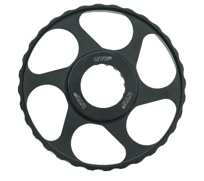 UTG Add-on Index Wheel 100mm, sort justeringshjul til kikkertsigter