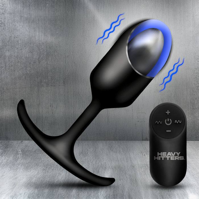 Vibrating Weighted Silicone Anal Plug