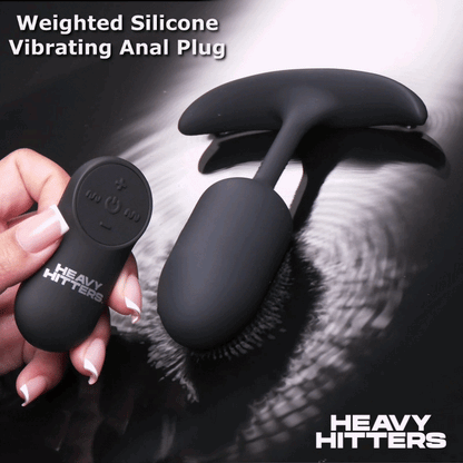 Vibrating Weighted Silicone Anal Plug