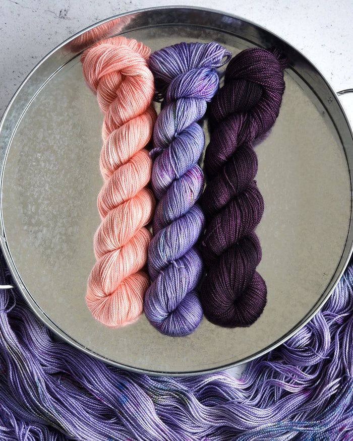 Destination Yarn fingering weight yarn First Class Silk Waterton Lakes National Park