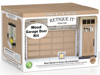 Wood'n Door Smooth Finish Kit (Front & Garage Door) - White Oak — box hero