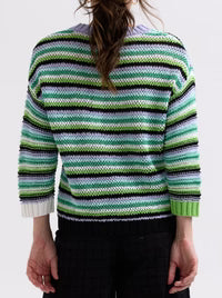 Zaket & Plover - Chunky Stripe Jumper - ZP7720 Lilac