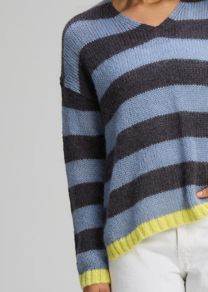 Zaket & Plover - Cozy Kid Stripe V - Mist (ZP8140)