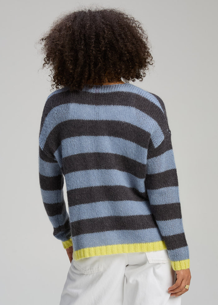 Zaket & Plover - Cozy Kid Stripe V - Mist (ZP8140)