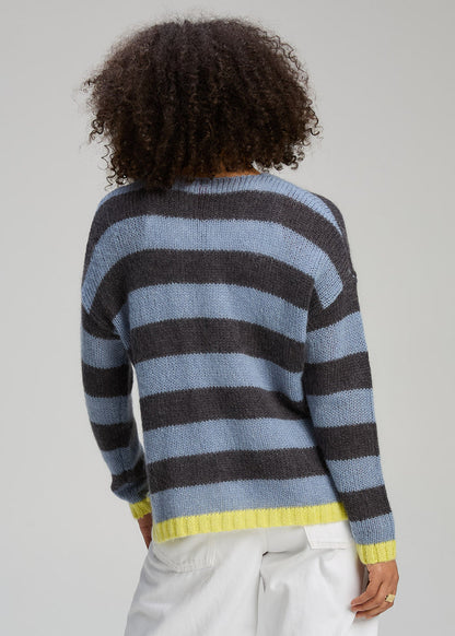 Zaket & Plover - Cozy Kid Stripe V - Mist (ZP8140)