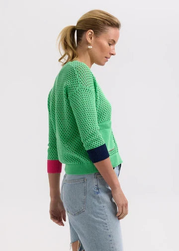 Zaket & Plover - Holey Cardi - ZP7715 Apple