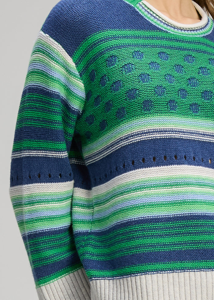 Zaket & Plover - Stripe Pop Jumper - Parsley (ZP8102)